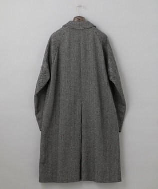 GOTAIRIKU 【山栄毛織】カントリーツイード ステンカラーコート グレー系8