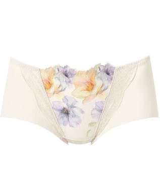 Wing ショーツ 【スキマフィットブラ】 KB2364とペア やさしいフィット感 フリーカッティング(裾) はきこみ丈あさめ KF2964 ウイング／ワコール クリーム