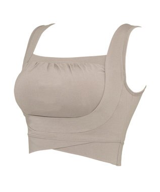 BRADELIS New York 【BRADELIS Me / ノンワイヤー・バストアップ】 ブラデリスフレンドリーフィットブラ 接触冷感 速乾機能で快適 ダークグレージュ