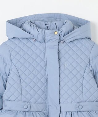 組曲 KIDS 【150-170㎝】キルティング 中綿コート マローブルー系
