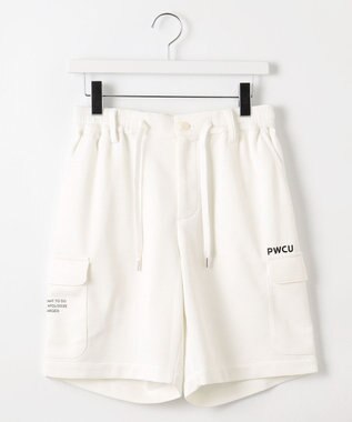 PW CIRCULUS 【GOLF OUT掲載アイテム】【MEN】ワッフルカーゴショーツ ゴルフ ホワイト系