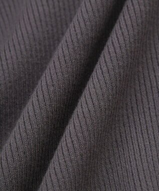 Green Parks ・ｓｗｉｎｇ　ｂｙ　袖パールボタンフレアリブニット Blue