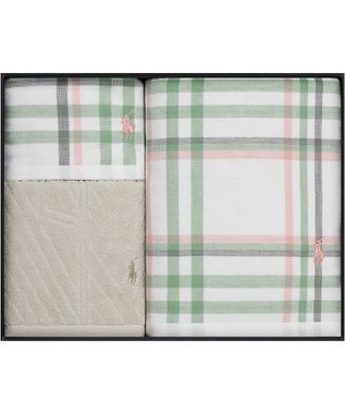 PRESENTERS ROOM POLO RALPH LAUREN HOME(ポロ ラルフ ローレン ホーム) / ESTELLA PLAID タオルギフトセット(SAGE)