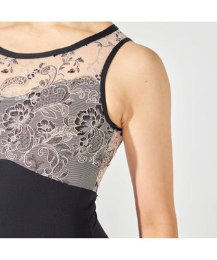 Chacott 【Nela ライン】レオタード ブラック