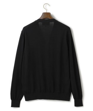 J.PRESS MEN オメガツイスト ハイゲージ ニットカーディガン ブラック系
