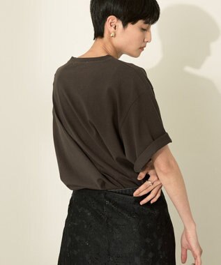 AMERICAN HOLIC バイオウォッシュ加工ロゴＴシャツ Blue