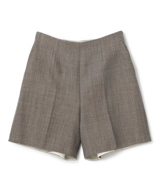 BEIGE， GRANET / ウールリバーショートパンツ Taupe×Ecru