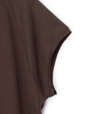 UNFILO L ライトウェイト スリーブレス スウェット ブラウン