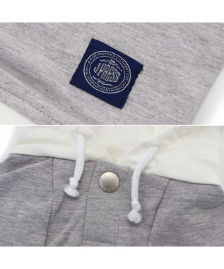 PET PARADISE J.PRESS サガラ ロゴ パーカー 小型犬 グレー