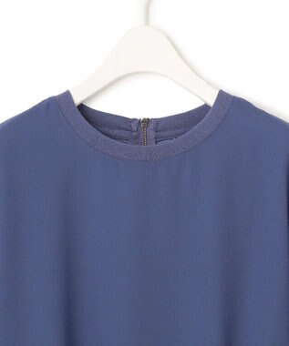 ICB L 【WEB限定・接触冷感・UVケア・速乾・洗える】FluidBackSatin ワンピース ブルーベリー系