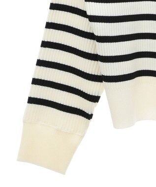 Green Parks ＺＩＰ付きニットカーディガン Border