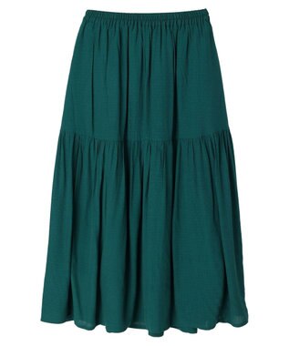 AMERICAN HOLIC ティアードギャザースカート Green