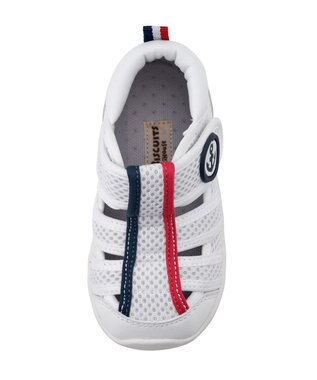 MIKI HOUSE HOT BISCUITS 【13-16cm】 ダブルラッセル ウォーターベビーサンダル 白