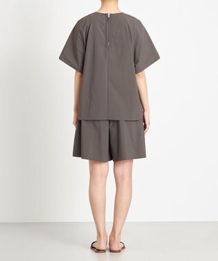 NAVE 【ReNAVE　撥水機能・UVカット・透湿・接触冷感・洗える】ナイロンタスランシャツブラウス グレー系