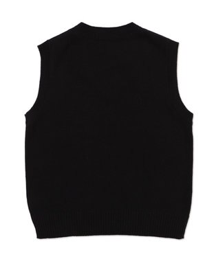 WEGO 【SCHOOLITEM】無地ニットベスト ブラック