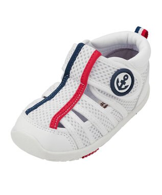 MIKI HOUSE HOT BISCUITS 【13-16cm】 ダブルラッセル ウォーターベビーサンダル 白