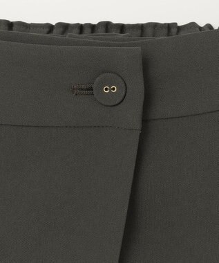 GRACE CONTINENTAL ラップレイヤードパンツ カーキ