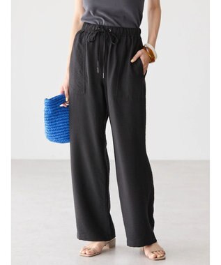 AMERICAN HOLIC 接触冷感Ｗポケットワイドパンツ Black