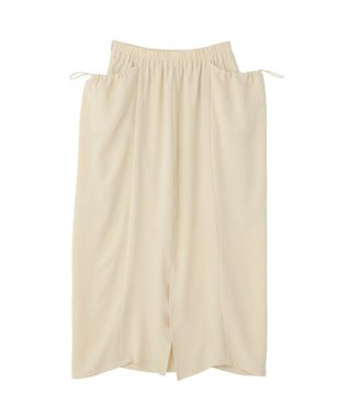 CRAFT STANDARD BOUTIQUE ドレープポケットデザインスカート Beige