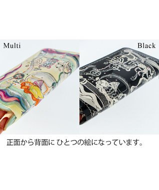 tsumori chisato CARRY マーメイドルーム ラウンドファスナー長財布 ブラック