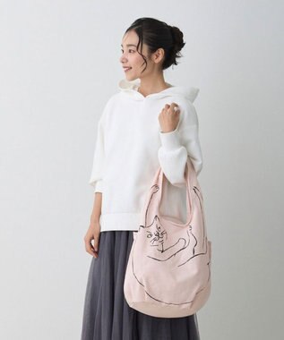 ROOTOTE 1188【折り畳み可能】EU.ラウンド.ブラサガリネコ-A 04：モモ