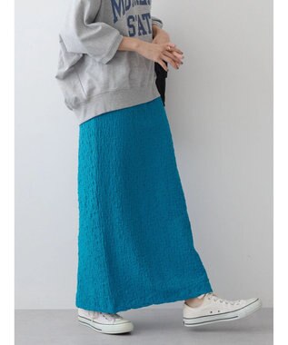 AMERICAN HOLIC フクレジャガードタイトスカート Blue