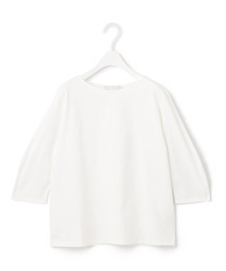 ICB 【接触冷感・UVケア・洗える】 コンフォートプレーティング クレセントスリーブカットソー オフホワイト系