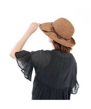 IBIZA ラフィア　ハット 濃茶