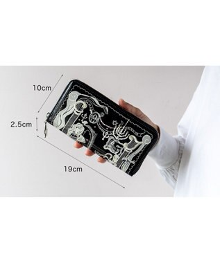 tsumori chisato CARRY マーメイドルーム ラウンドファスナー長財布 ブラック