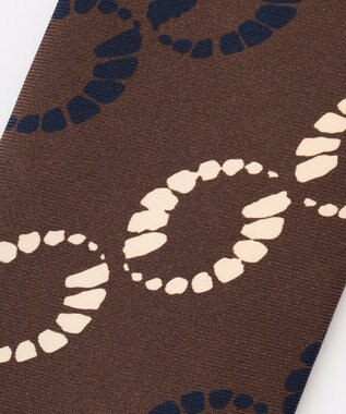 JOSEPH ABBOUD 【イタリア製】ビッグチェーン ネクタイ ダークブラウン系7