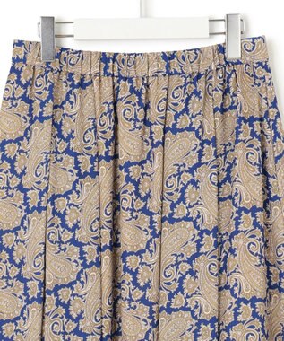 23区 S 【洗える】Ratti ヴィンテージペイズリープリント スカート ブループリント
