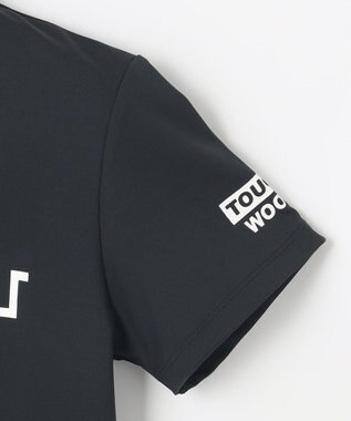 PW CIRCULUS 【WOMEN】【ストレッチ / UVケア】ロゴ モックネック シャツ ゴルフウェア レディース ブラック