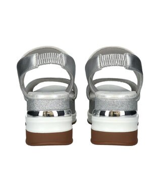 Bridget Birkin 【Bridget Birkin】ビジューグリッタープラットフォームサンダル シルバー