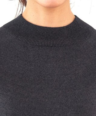 Tiaclasse 【GOLD LABEL・洗える】抗菌・防臭加工 ホールガーメントドルマンニット チャコールグレー