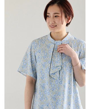 Te chichi パターンアソート5分袖ボウタイブラウス