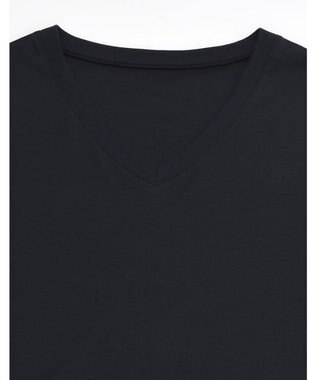 WACOAL MEN WACOAL MEN あったかインナー Vネック 8分袖 綿100％ 保温性 やわらかさが続く 静電気が起こりにくい 毛玉になりにくい 後裾長め設計 インナー WL6103 /ワコールメン ブラック