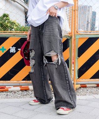 WEGO スーパーバギーデストロイデニム