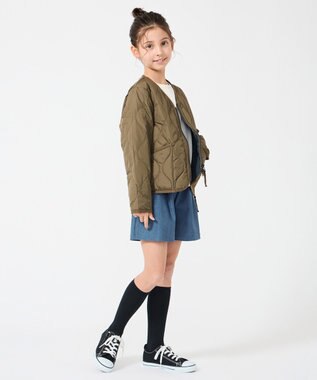 UNFILO 【UNFILO KIDS】デニムキュロット アイスブルー