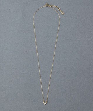 Phoebe 〈金属アレルギー対応〉Vラインミニパールネックレス　V字デザイン/小粒パール ホワイト