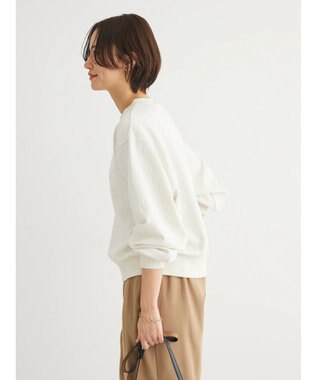 Green Parks ヒョウ柄ジャガードプルオーバー Ecru