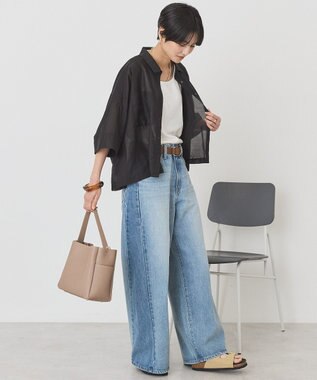 AMERICAN HOLIC 【2点セット】2WAYワンハンドルミニトート+ポーチ Gray Beige