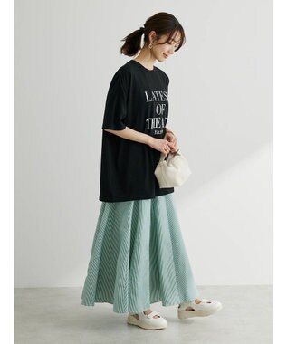 Green Parks ロゴ半袖チュニック Off White