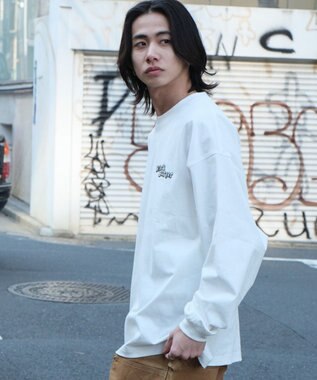 WEGO 別注NEW　JACKグラフィックT（LS） ホワイト