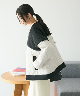 CRAFT STANDARD BOUTIQUE ダンボール×中綿ヨーク切替ジャケット Black