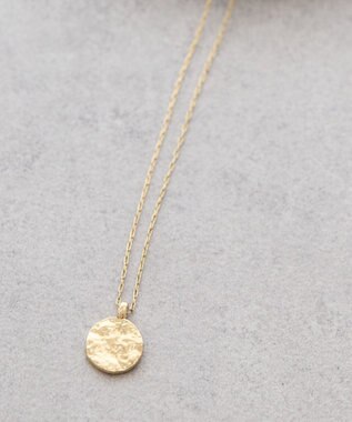 AMERICAN HOLIC テクスチャーコインネックレス Gold