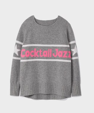 GRACE CONTINENTAL カシミヤレタードトップ グレー