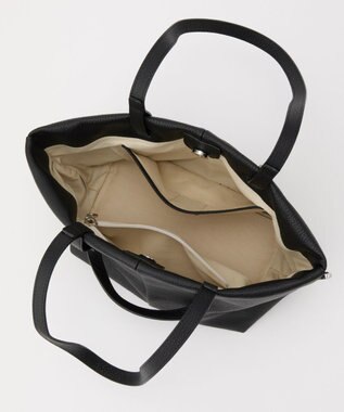 russet レザーダブルハンドルミニトート(CE-1638) Black