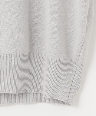 ANY SIS 【洗える】シャギースリーブ ニット ライトグレー