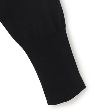 ICB 【洗える】シルクヴィスコースハイゲージ カーディガン ブラック系