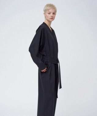 ATON TECHNO WOOL TWILL | ドレスコート CHARCOAL GRAY